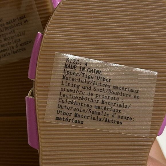 Janie and Jack Purple Scalloped Sandals NEW WITHOUT TAG SIZE 4 - Picture 5 of 5